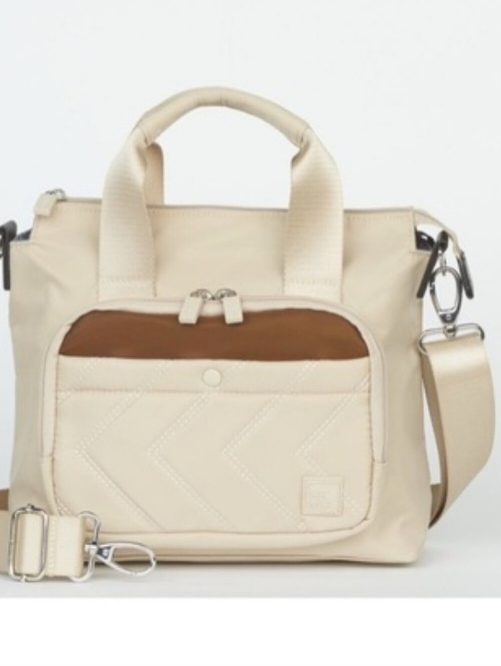 Ihkwip Mini Tote Encore Edition Colorblock & CB Strap- Sand/Mocha